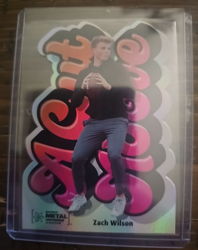 2021 Skybox Metal Universe Champions #ACA-14 Zach Wilson A Cut Above — front