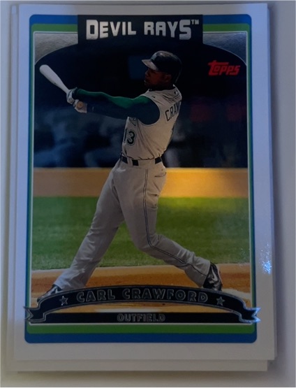 2006 Topps #5 Carl Crawford Tampa Bay Devil Rays — front