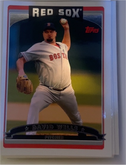 2006 Topps #240 David Wells Boston Red Sox — front