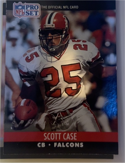 1990 Pro Set #427 Scott Case Atlanta Falcons — front