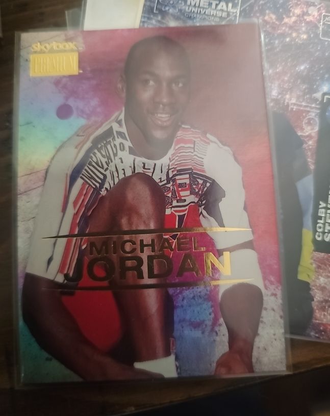 2021 Skybox Premium Metal Universe Champions #S-1 Michael Jordan — front