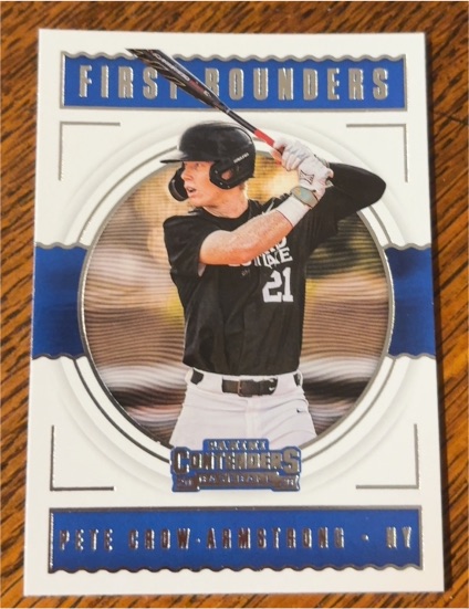 2020 Panini Contenders First Rounders #FR-3 Pete Crow-Armstrong — front