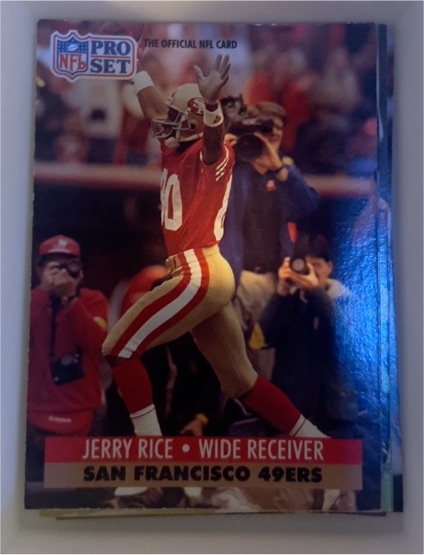1991 Pro Set #654 Jerry Rice — front