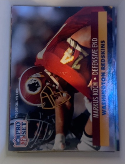 1991 Pro Set #678 Markus Koch Washington Redskins — front