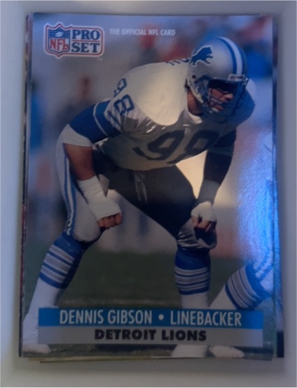 1991 Pro Set #498 Dennis Gibson — front