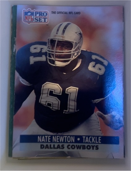 1991 Pro Set #482 Nate Newton — front