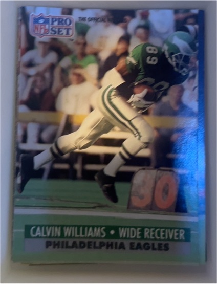1991 Pro Set #621 Calvin Williams Philadelphia Eagles — front