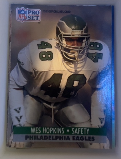 1991 Pro Set #617 Wes Hopkins — front