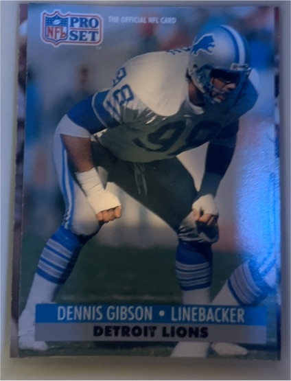 1991 Pro Set #498 Dennis Gibson — front