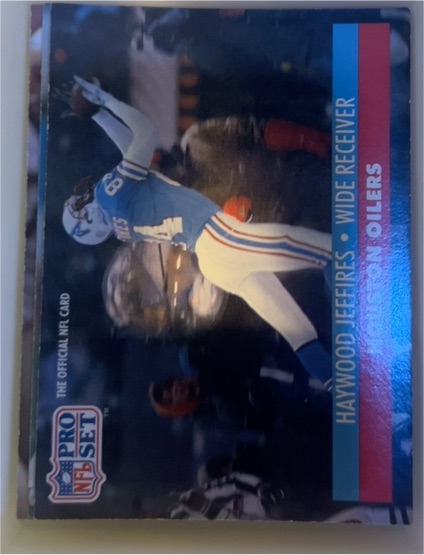 1991 Pro Set #517 Haywood Jeffires Houston Oilers — front