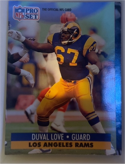 1991 Pro Set #553 Duval Love — front