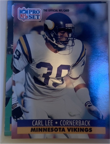1991 Pro Set #574 Carl Lee — front