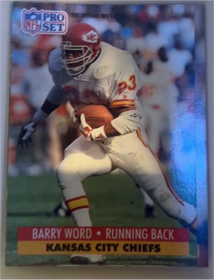 1991 Pro Set #540 Barry Word — front