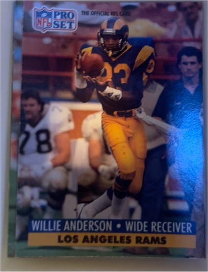 1991 Pro Set #550 Willie Anderson — front