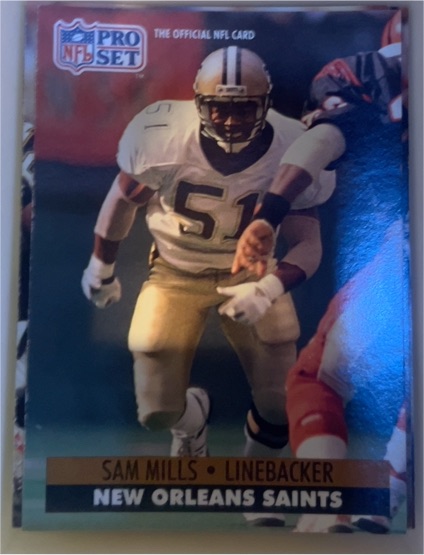 1991 Pro Set #592 Sam Mills — front