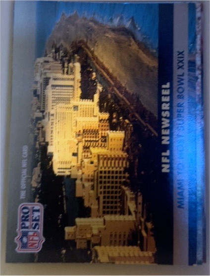 1991 Pro Set #687 Miami To Host Super Bowl XXIX — front