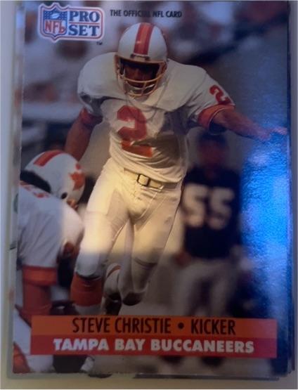 1991 Pro Set #668 Steve Christie — front