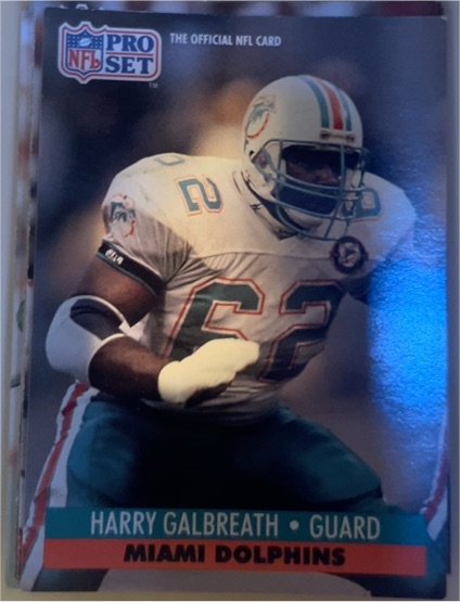 1991 Pro Set #562 Harry Galbreath — front