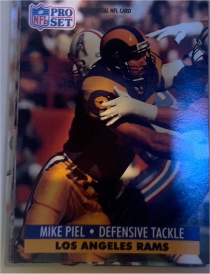 1991 Pro Set #555 Mike Piel — front