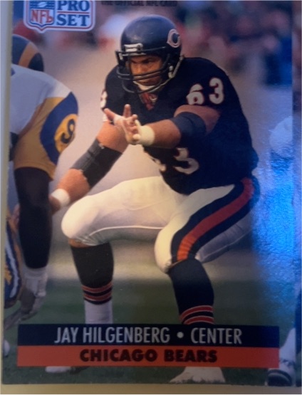 1991 Pro Set #456 Jay Hilgenberg — front