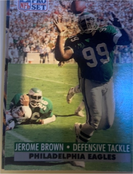 1991 Pro Set #614 Jerome Brown Philadelphia Eagles — front