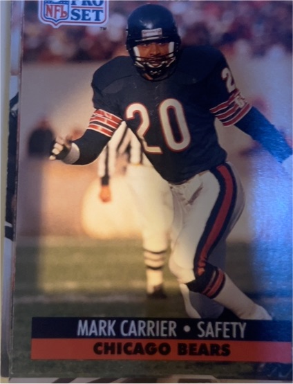 1991 Pro Set #101 Mark Carrier — front
