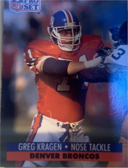 1991 Pro Set #492 Greg Kragen — front