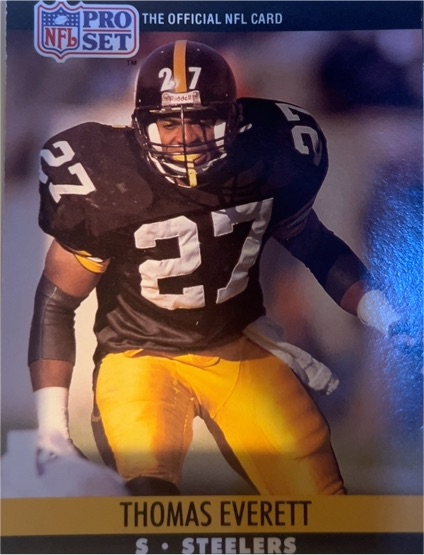 1990 Pro Set #622 Thomas Everett — front