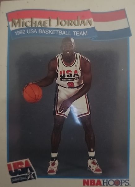 1991 NBA Hoops Michael Jordan USA Basketball — front