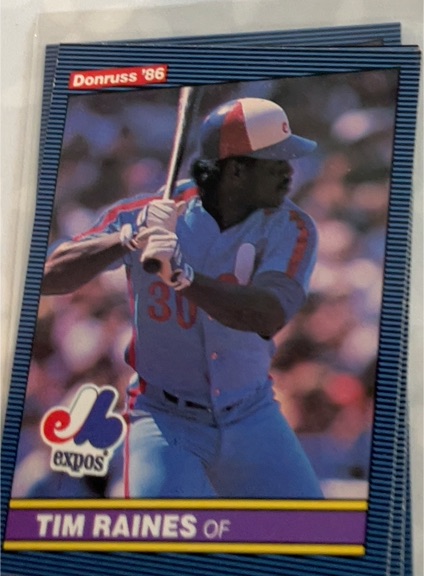 1986 Donruss #177 Tim Raines — front
