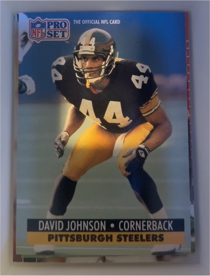 1991 Pro Set #276 David Johnson — front