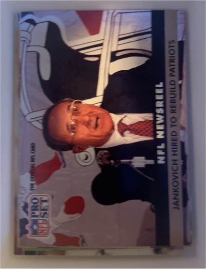 1991 Pro Set #344 Sam Jankovich New England Patriots — front
