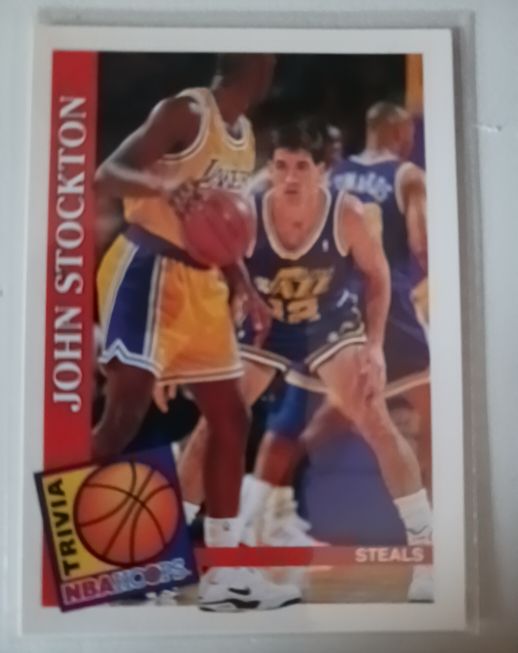 1992-93 Hoops #483 John Stockton — front