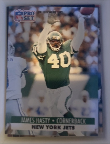1991 Pro Set #246 James Hasty — front