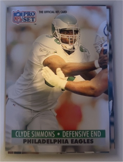 1991 Pro Set #258 Clyde Simmons — front