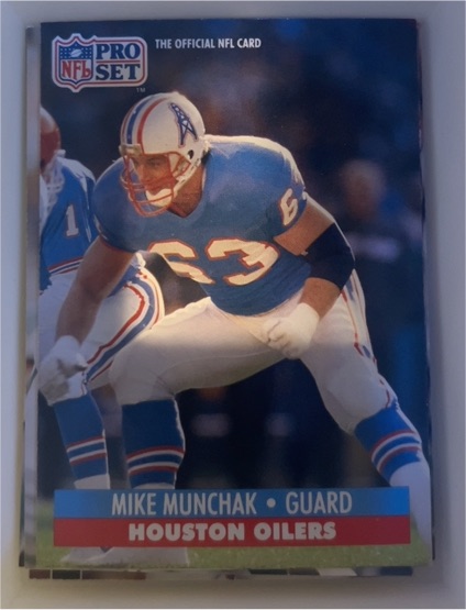 1991 Pro Set #168 Mike Munchak Houston Oilers — front