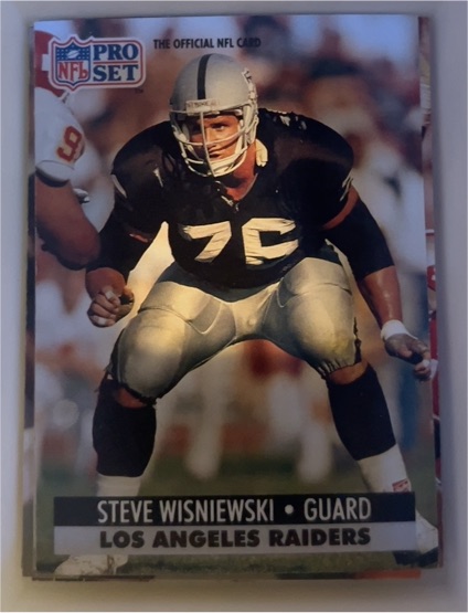 1991 Pro Set #197 Steve Wisniewski — front