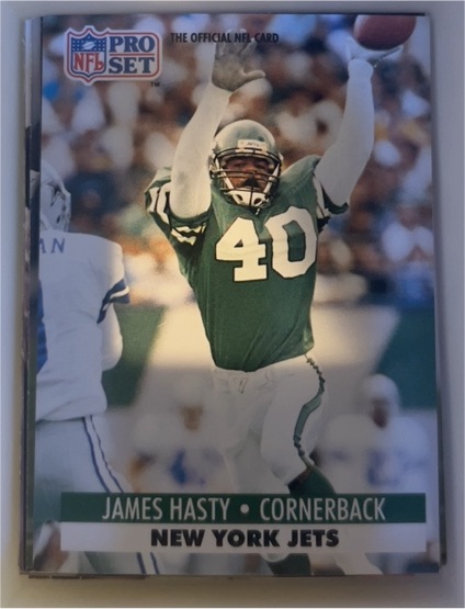 1991 Pro Set #246 James Hasty — front