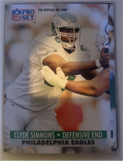 1991 Pro Set #258 Clyde Simmons — front