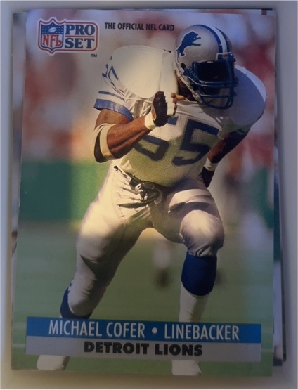 1991 Pro Set #150 Michael Cofer — front
