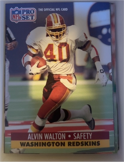 1991 Pro Set #323 Alvin Walton — front