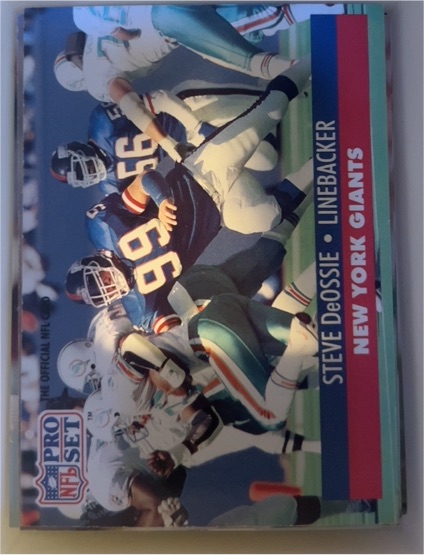 1991 Pro Set #58 Steve DeOssie — front