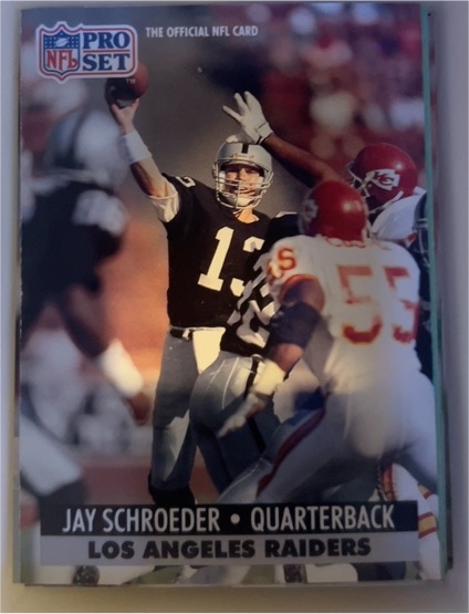 1991 Pro Set #193 Jay Schroeder — front
