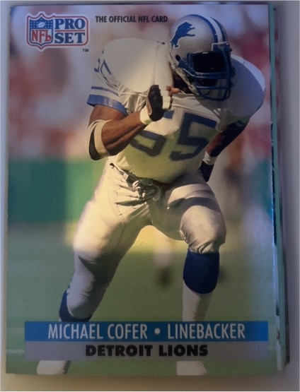 1991 Pro Set #150 Michael Cofer — front