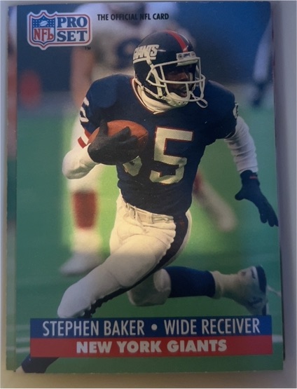 1991 Pro Set #55 Stephen Baker — front