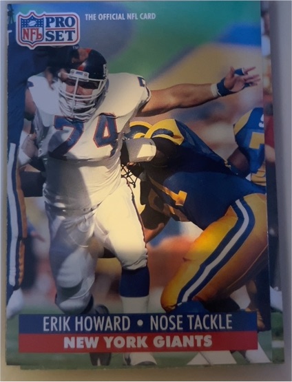 1991 Pro Set #64 Erik Howard — front