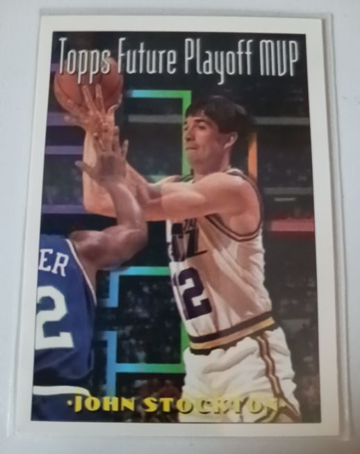 1993-94 Topps #201 John Stockton — front