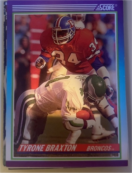1990 Score #474 Tyrone Braxton — front