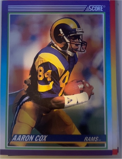1990 Score #533 Aaron Cox — front