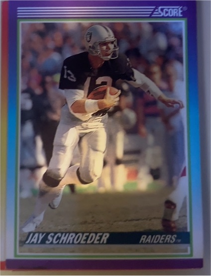 1990 Score #475 Jay Schroeder — front